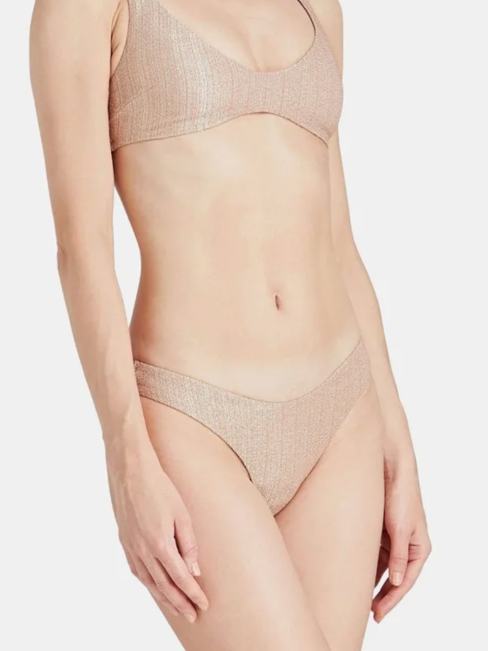 Zimmermann metallic Stretch Jersey low rise bikini briefs